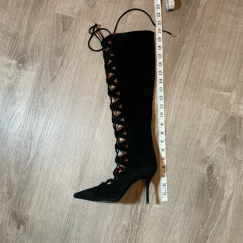 Topshop women’s black suede boots - Picture 7 of 7